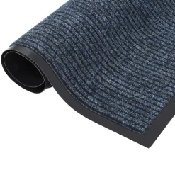 vidaXL Deurmat 40x60 cm gestreept blauw