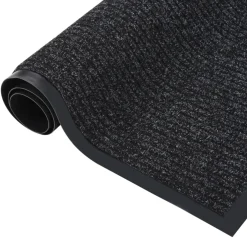 vidaXL Deurmat 40x60 cm gestreept antracietkleurig