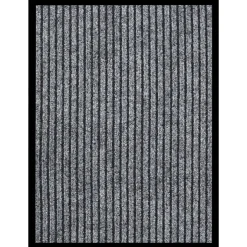 vidaXL Deurmat 40x60 cm gestreept grijs