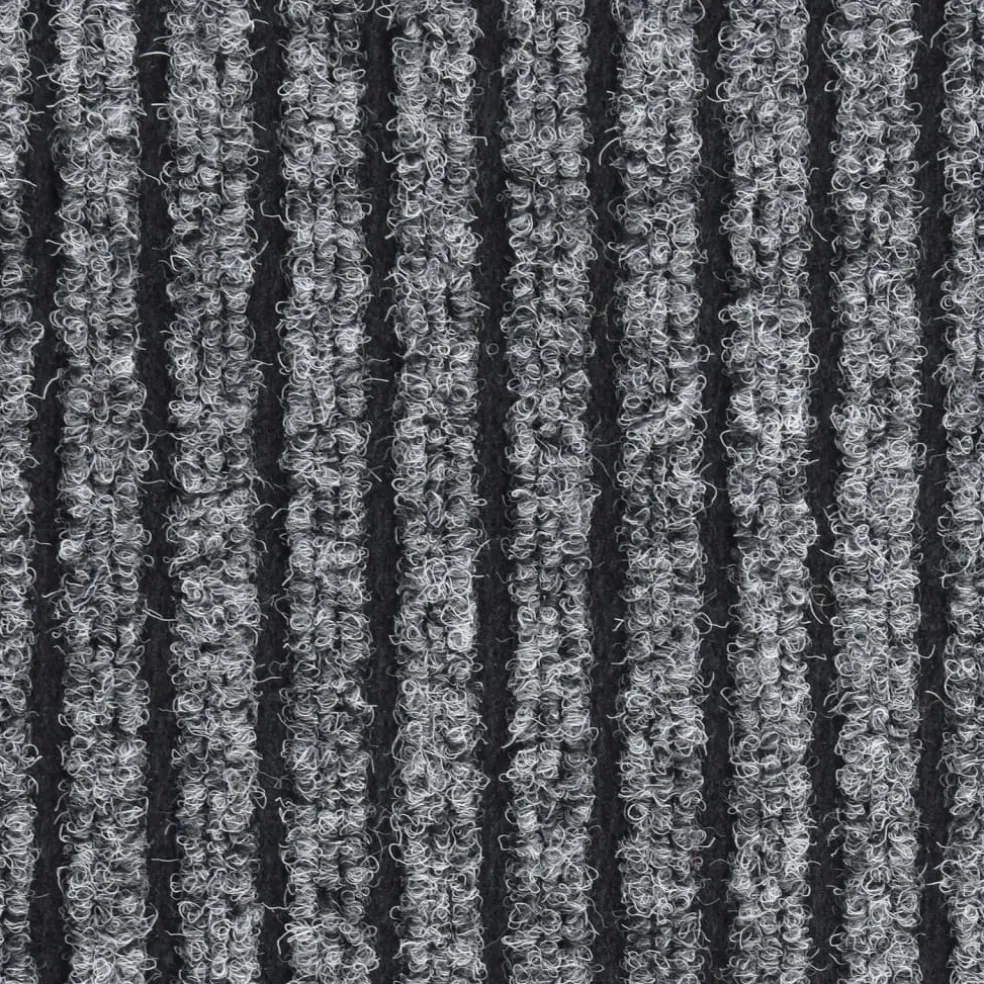 vidaXL Deurmat 40x60 cm gestreept grijs
