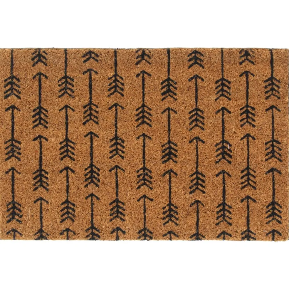 vidaXL Deurmat 40x60 cm getufte kokosvezel naturel