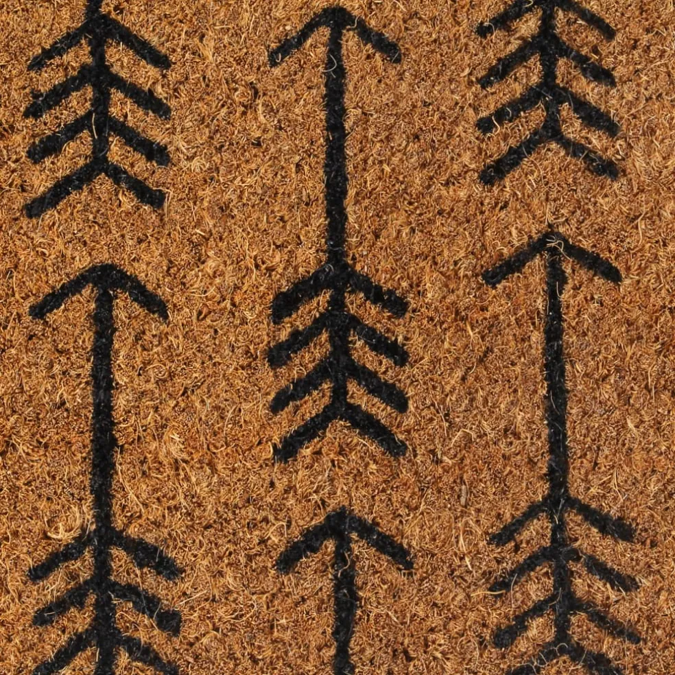 vidaXL Deurmat 40x60 cm getufte kokosvezel naturel