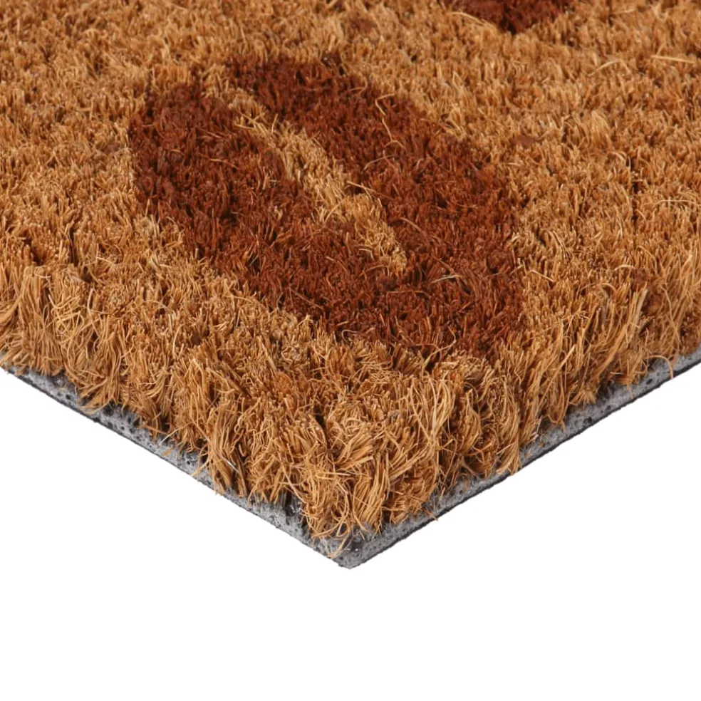 vidaXL Deurmat 40x60 cm getufte kokosvezel naturel