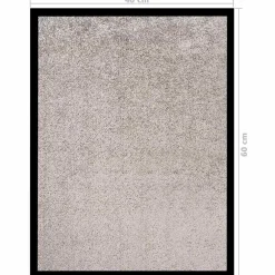 vidaXL Deurmat 40x60 cm grijs