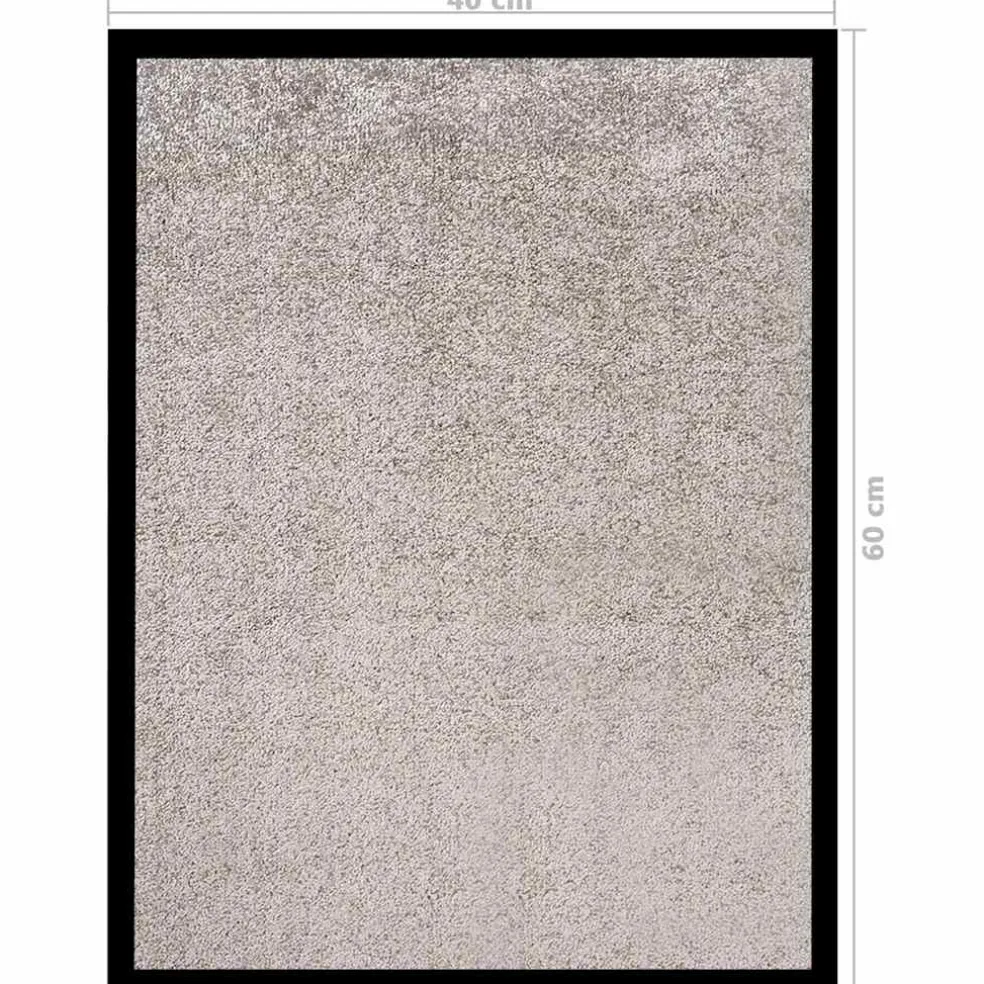 vidaXL Deurmat 40x60 cm grijs