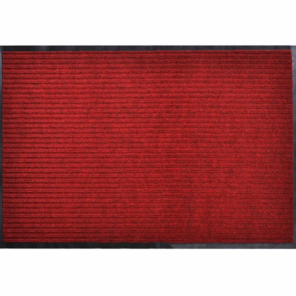 vidaXL Deurmat 90x120 cm PVC rood