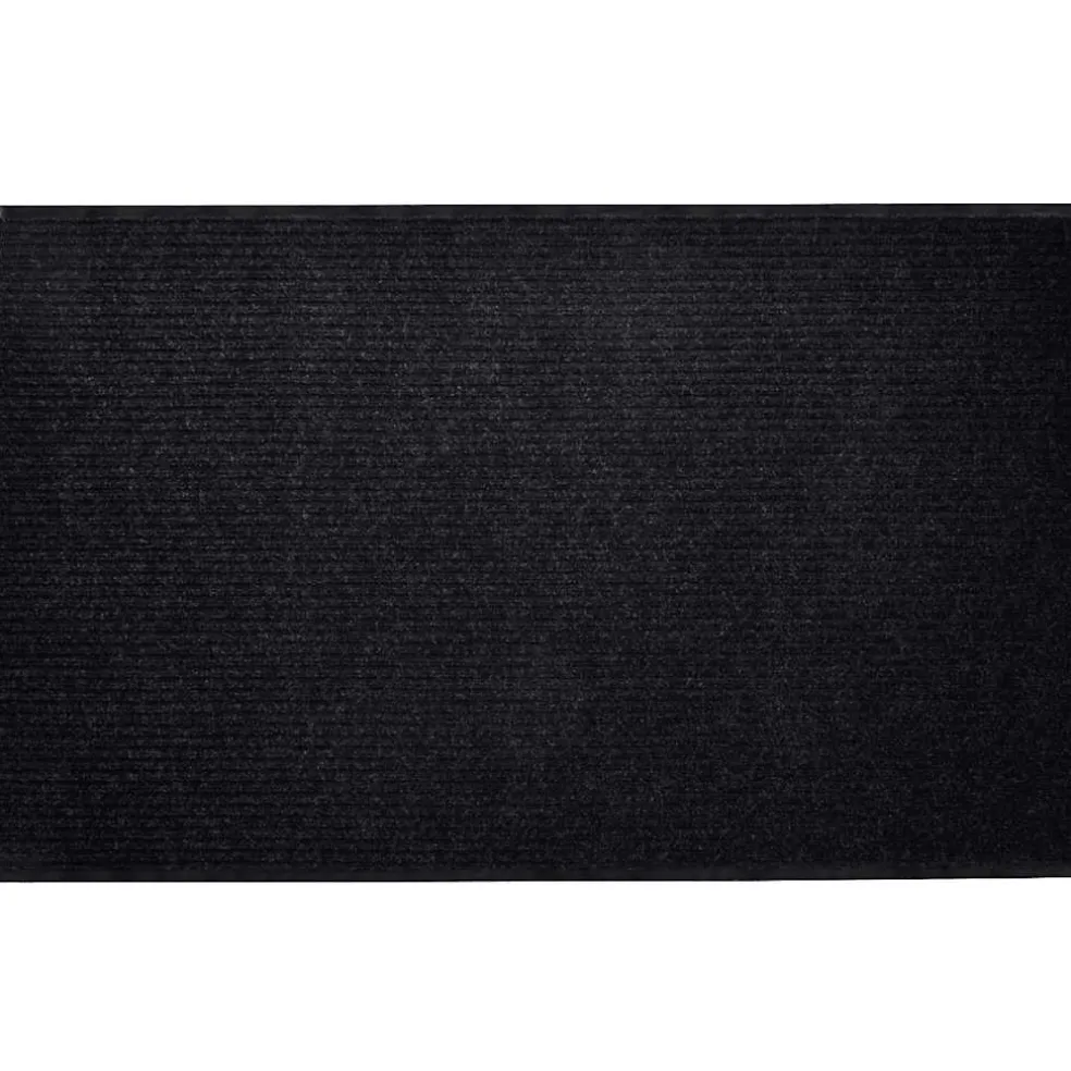 vidaXL Deurmat 90x60 cm PVC zwart