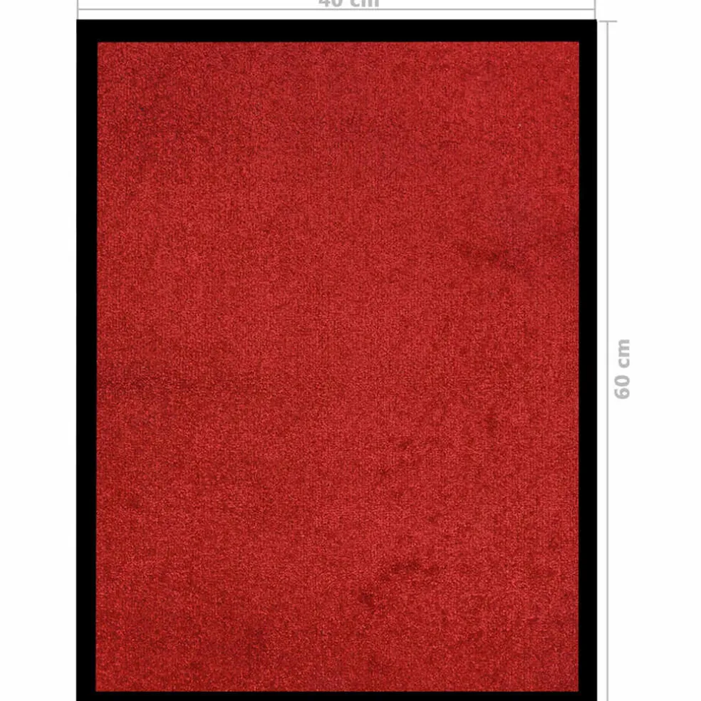 vidaXL Deurmat 40x60 cm rood