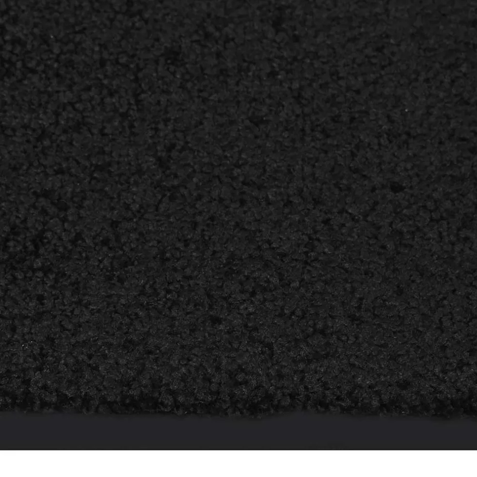 vidaXL Deurmat 40x60 cm zwart
