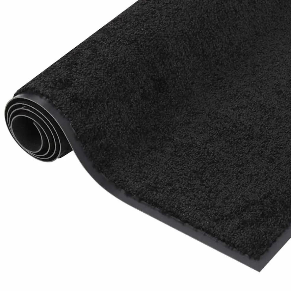 vidaXL Deurmat 40x60 cm zwart