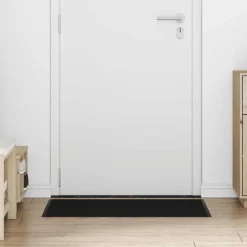 vidaXL Deurmat 60x90 cm zwart