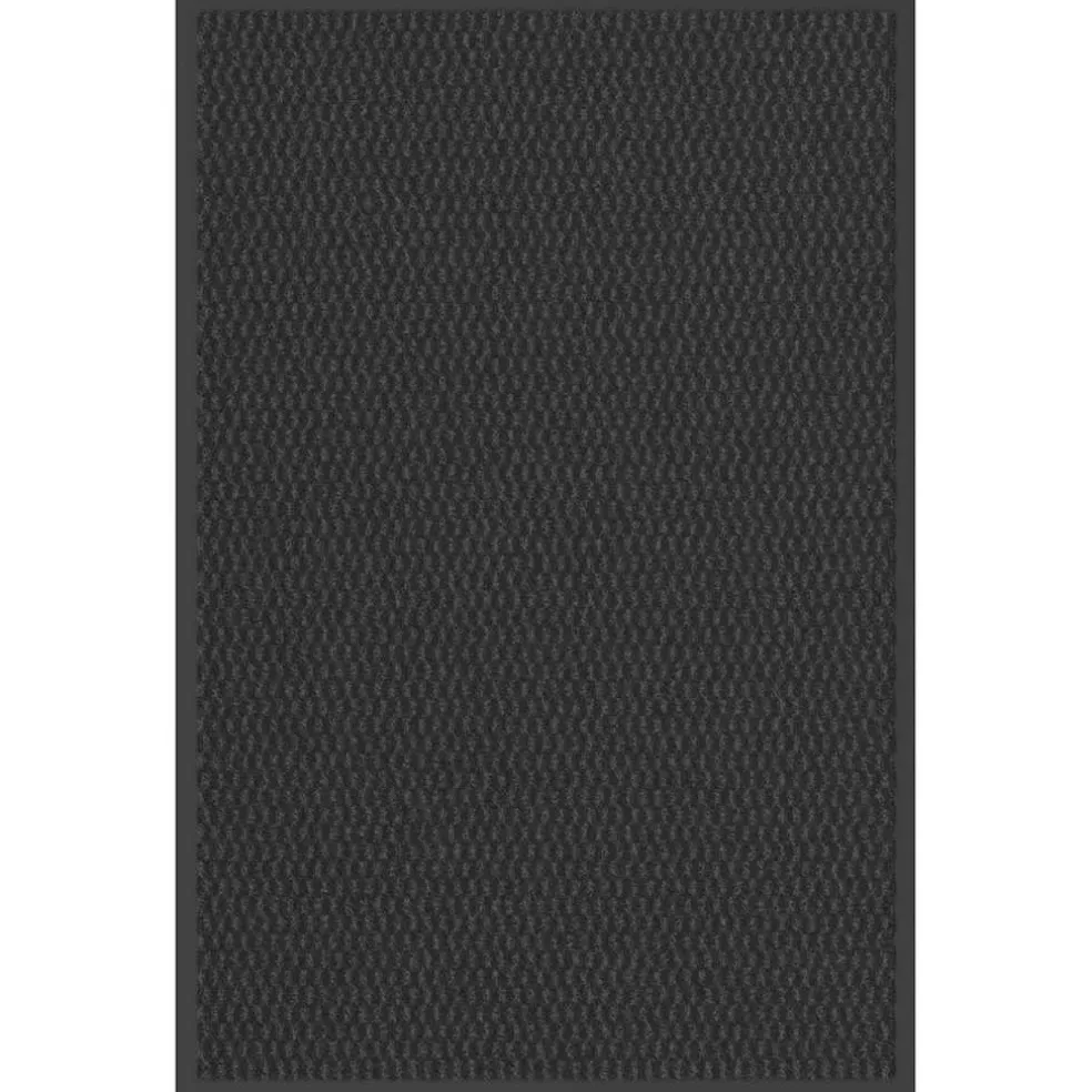 vidaXL Deurmat 60x90 cm zwart