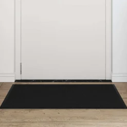 vidaXL Deurmat 60x90 cm zwart