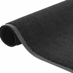 vidaXL Deurmat 60x90 cm zwart