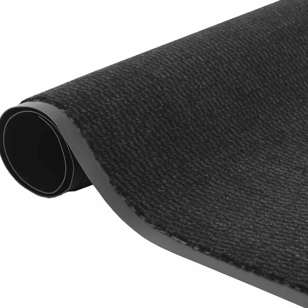 vidaXL Deurmat 60x90 cm zwart