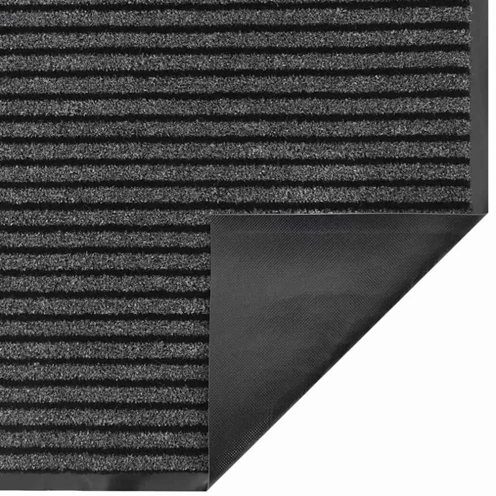 vidaXL Deurmat Zwart 60 x 90 cm Polypropyleen
