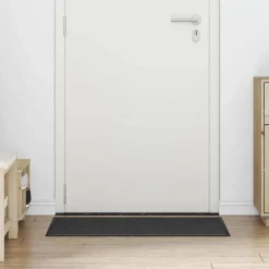 vidaXL Deurmat Zwart 60 x 90 cm Polypropyleen