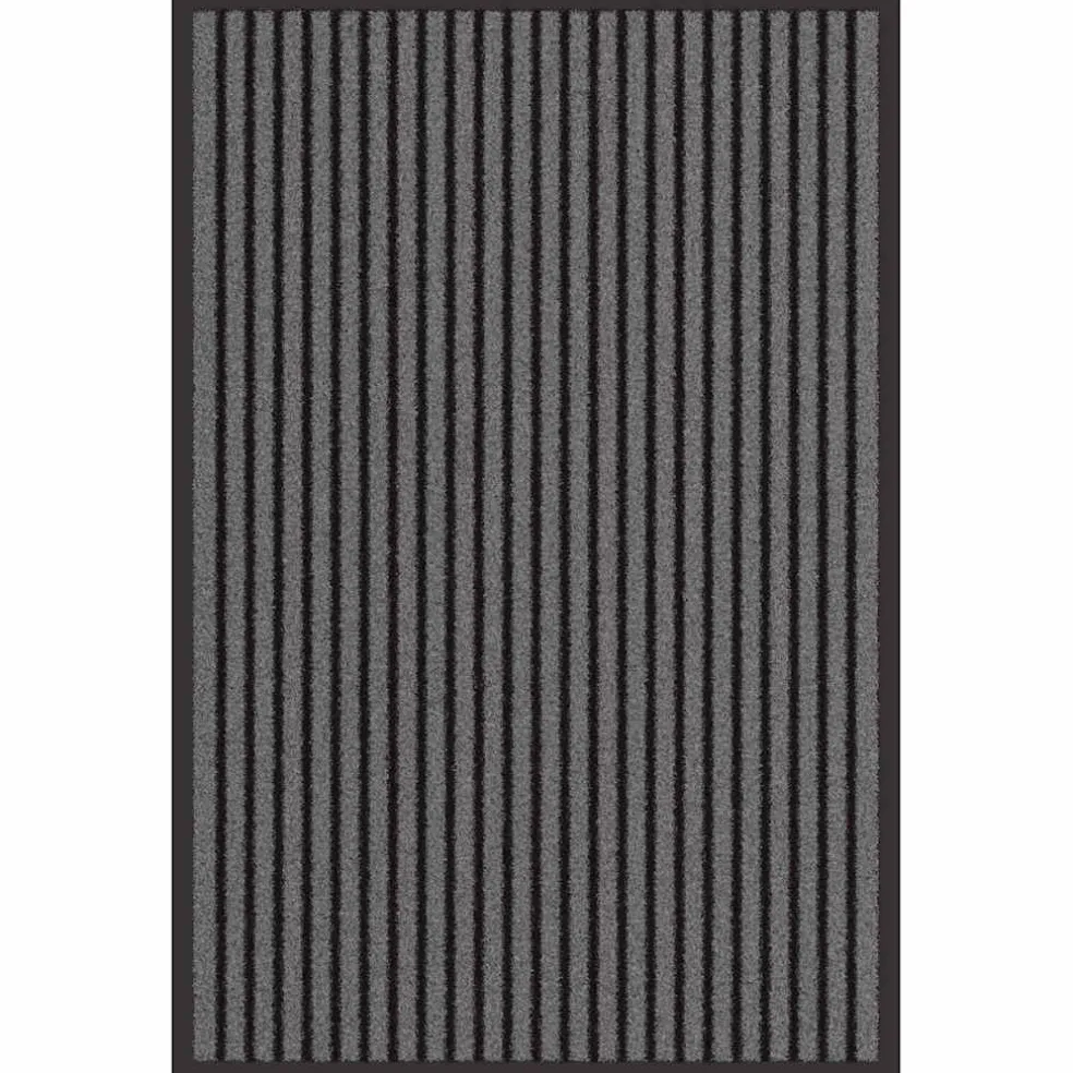 vidaXL Deurmat Zwart 60 x 90 cm Polypropyleen