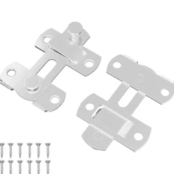 vidaXL Deurslot 2 st Zilver 70 x 8 mm Staal