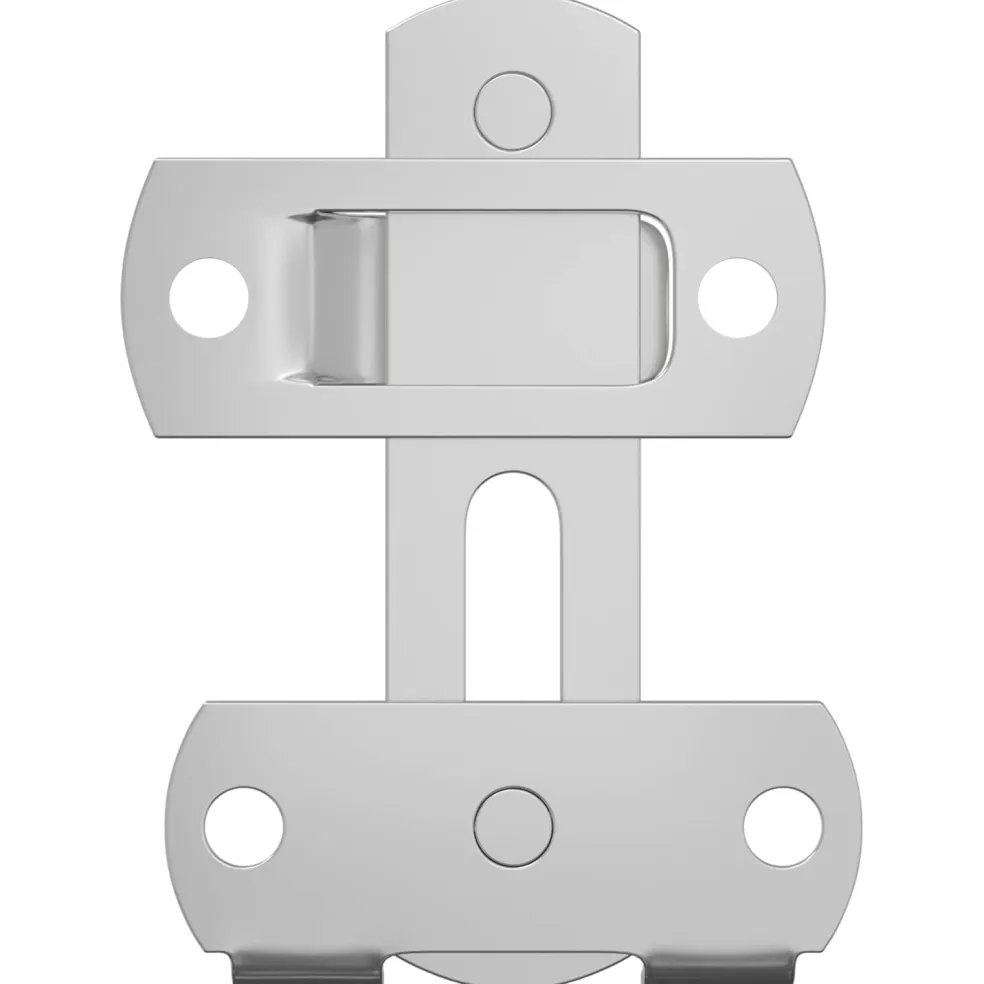vidaXL Deurslot 2 st Zilver 70 x 8 mm Staal