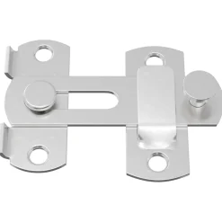 vidaXL Deurslot 2 st Zilver 70 x 8 mm Staal