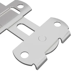 vidaXL Deurslot 2 st Zilver 70 x 8 mm Staal
