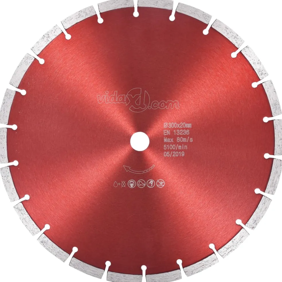 vidaXL Diamantzaagblad 300 mm staal