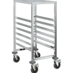 vidaXL Dienbladenwagen met 6 GN-bakken 39x55x87 cm roestvrij staal