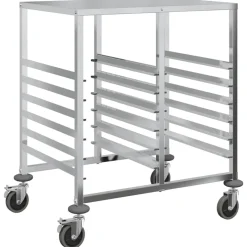 vidaXL Dienbladenwagen met 12 GN-bakken 75x55x87 cm roestvrij staal