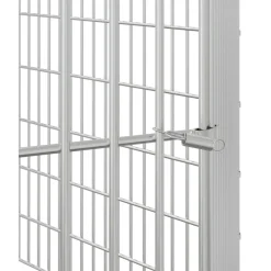 vidaXL Dierenverblijf 6 panelen 54x60 cm gegalvaniseerd ijzer