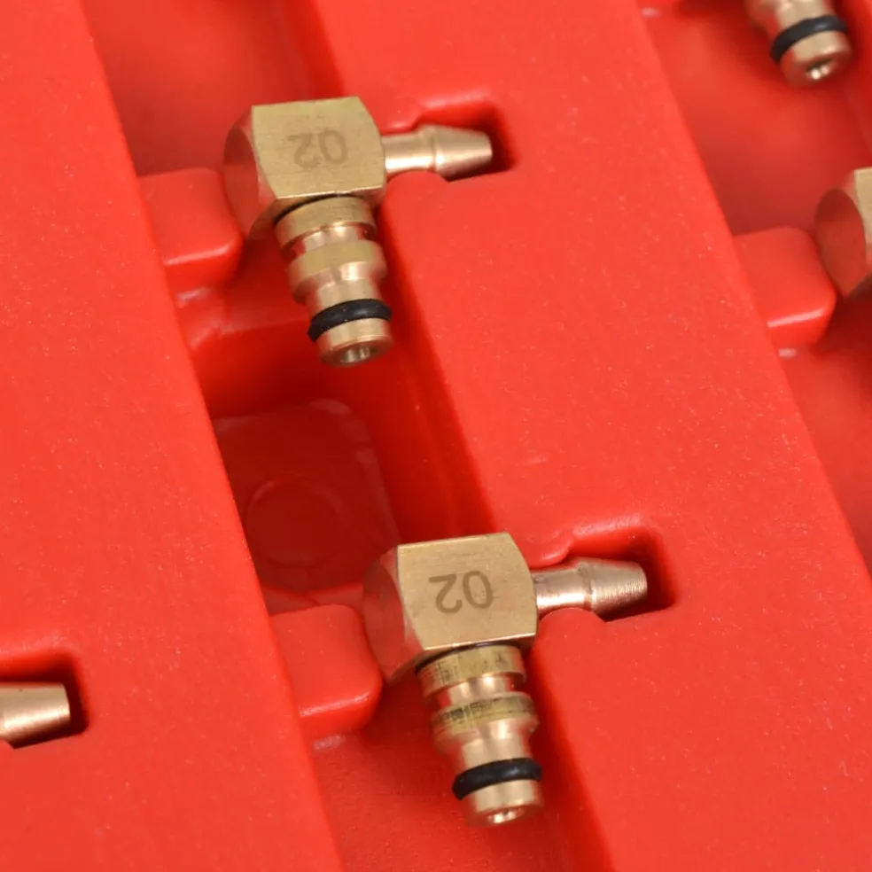 vidaXL Diesel doorstroommeter en adapter voor common-rail 8 cilinders