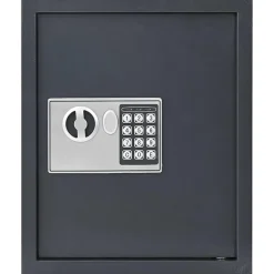 vidaXL Digitale kluis met slot Donkergrijs 30 x 10 x 36,5 cm Staal