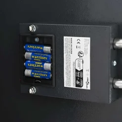 vidaXL Digitale kluis met slot Donkergrijs 30 x 10 x 36,5 cm Staal