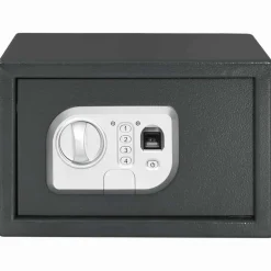 vidaXL Digitale kluis met slot Donkergrijs 31 x 20 x 20 cm Staal