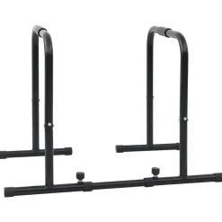 vidaXL Dip Bar Zwart 116 x 66 x 74,5 cm Gepoedercoat staal
