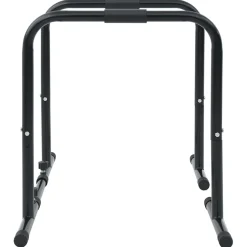 vidaXL Dip Bar Zwart 116 x 66 x 74,5 cm Gepoedercoat staal