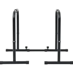 vidaXL Dip Bar Zwart 116 x 66 x 74,5 cm Gepoedercoat staal