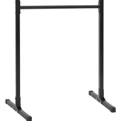 vidaXL Dip station 2 st Zwart 55 x 90 x 104.5 cm Gepoedercoat staal