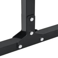 vidaXL Dip station 2 st Zwart 55 x 90 x 104.5 cm Gepoedercoat staal
