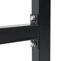 vidaXL Dip station Zwart 103,5 x 66,5 x 121,5 cm Gepoedercoat staal