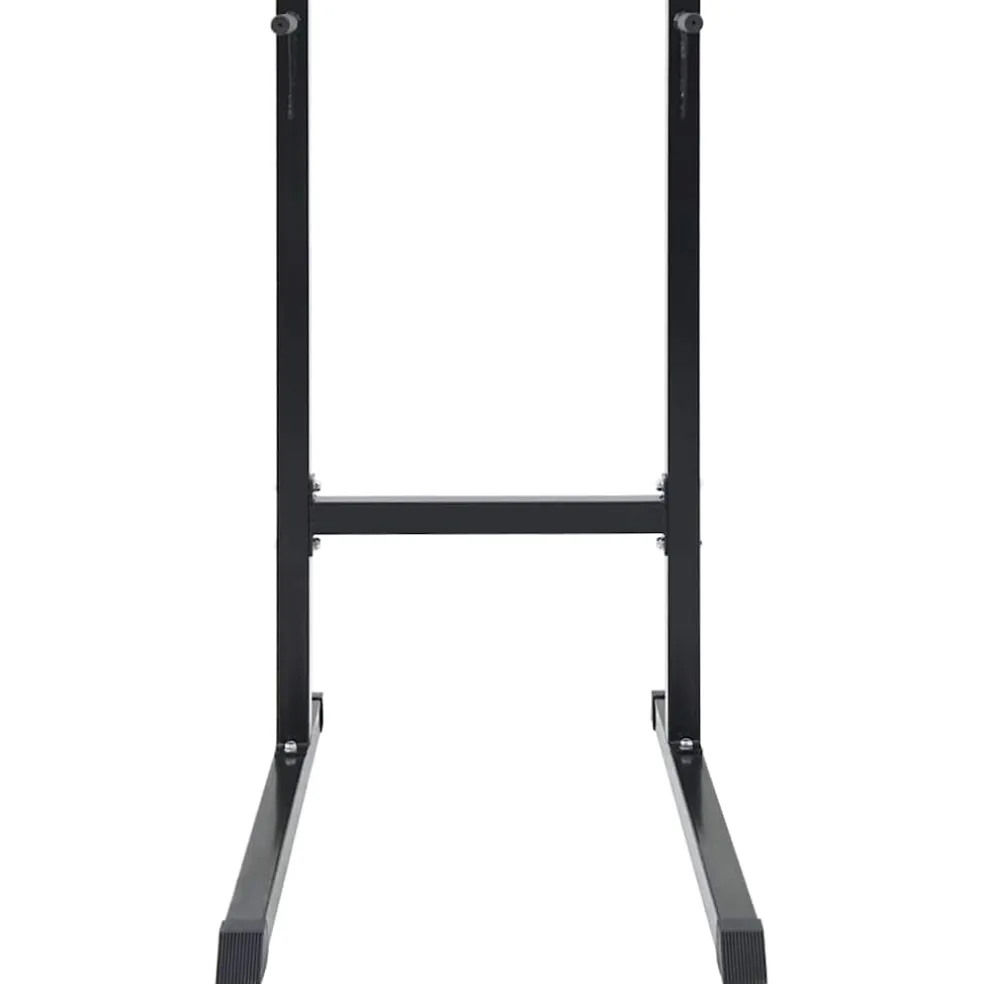 vidaXL Dip station Zwart 103,5 x 66,5 x 121,5 cm Gepoedercoat staal