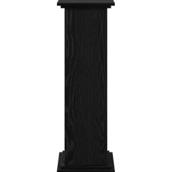 vidaXL Displaystand Zwart Eiken 31 x 30 x 90 cm Bewerkt hout