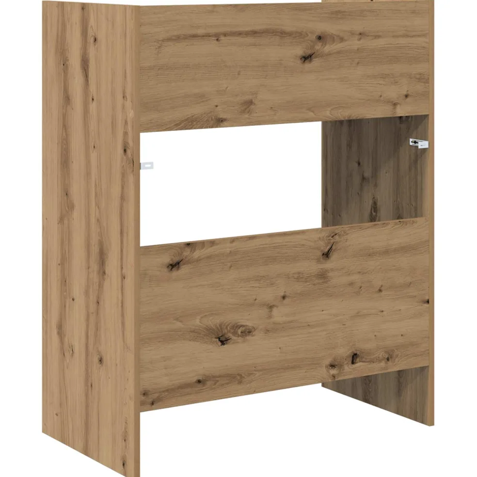 vidaXL DJ Tafel Artisanaal eiken 102 x 45 x 102 cm Bewerkt hout
