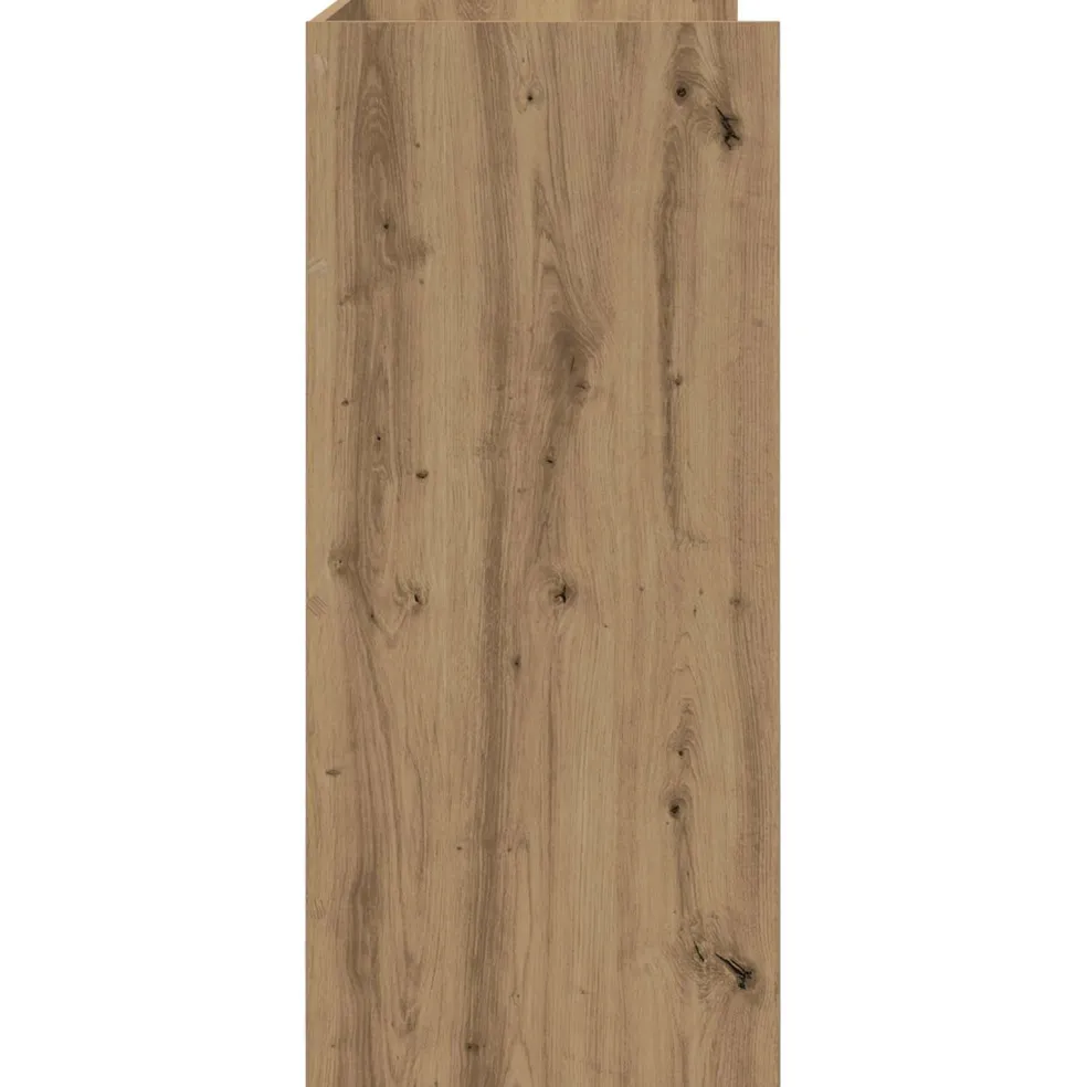 vidaXL DJ Tafel Artisanaal eiken 102 x 45 x 102 cm Bewerkt hout