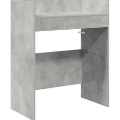 vidaXL DJ Tafel Betongrijs 102 x 45 x 102 cm Bewerkt hout