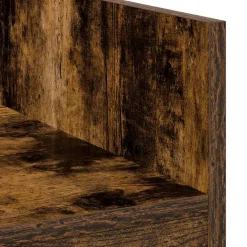 vidaXL DJ Tafel Gerookt eiken 102 x 45 x 102 cm Bewerkt hout