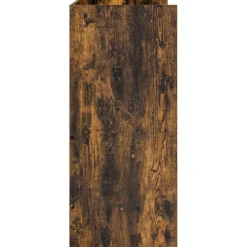 vidaXL DJ Tafel Gerookt eiken 102 x 45 x 102 cm Bewerkt hout