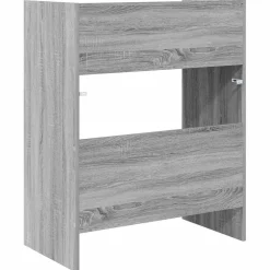vidaXL DJ Tafel Grijs Sonoma 102 x 45 x 102 cm Bewerkt hout
