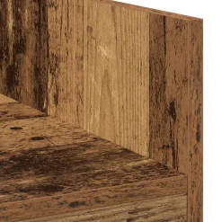 vidaXL DJ Tafel Oud hout 102 x 45 x 102 cm Bewerkt hout