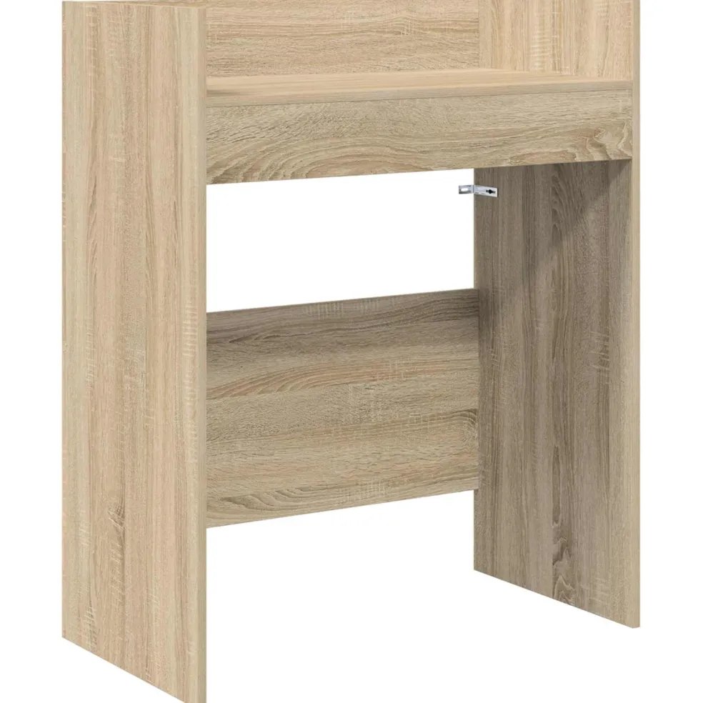 vidaXL DJ Tafel Sonoma Eiken 102 x 45 x 102 cm Bewerkt hout